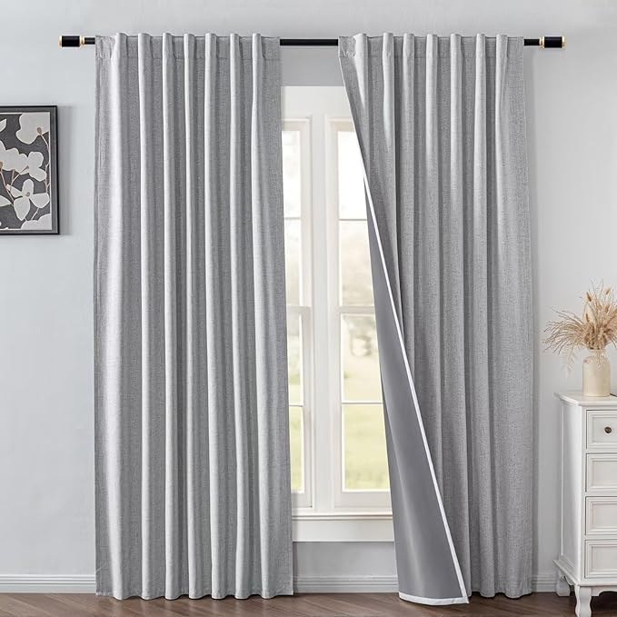 IGEMAEVE 100% Blackout Curtains 72 Inch Length by IGEMAEVE