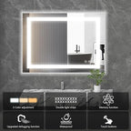 NEWBULIG 28X20 Inch LED Bathroom Wall Mirror - Image 4