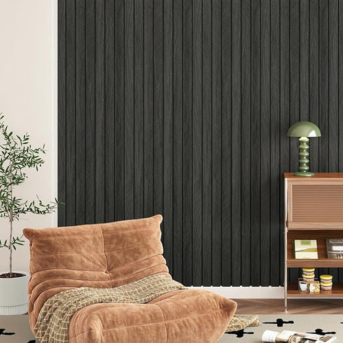 197"x23.6" 3D Wood Panels for Interior Wall Decor Peel and Stick Acoustic Wood - Image 2