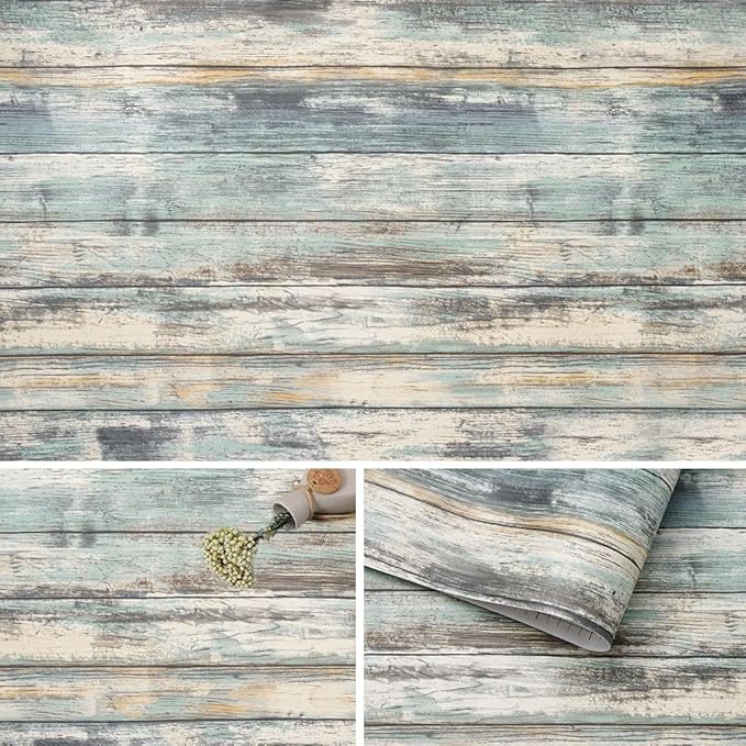Arthome Rustic Wood Contact Paper Peel and Stick Self-Adhesive Wallpaper by ArthomeWALLDECOR