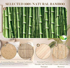 Juexica 2 Pcs Natural Bamboo Wall Panel - Image 3