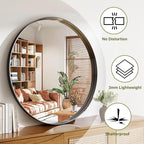 48 Inch Round Bathroom Mirror - Image 5