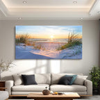 Wall Art For Living Room Large Size Wall Decorations Pictures Blue Sun Beach - Image 4