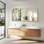 KOCUUY Large Gold Bathroom Mirror, 60x30 inch Rectangular Mirror - Image 9