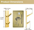 susswiff Gold Wall Hooks for Coat Towel: 13LB Adhesive Door Hanger Stick on - Image 6