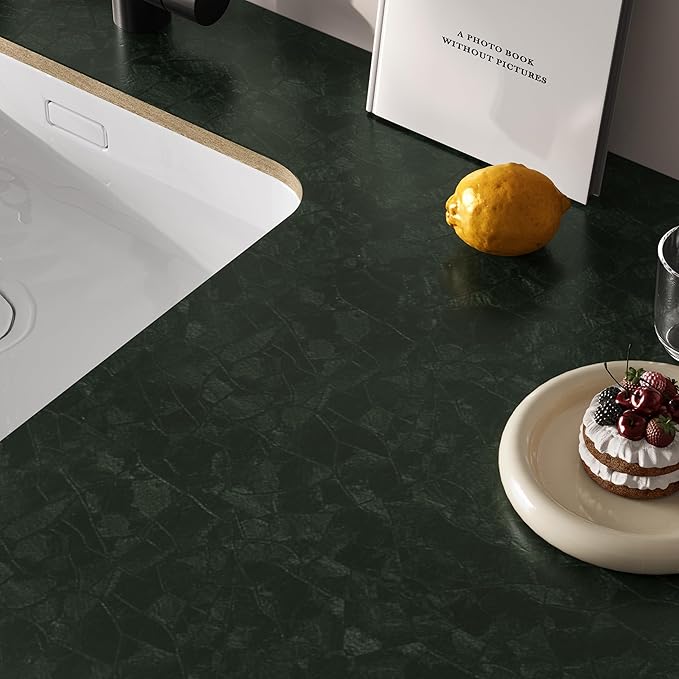 Abyssaly Dark Green Peel and Stick Wallpaper - Image 6