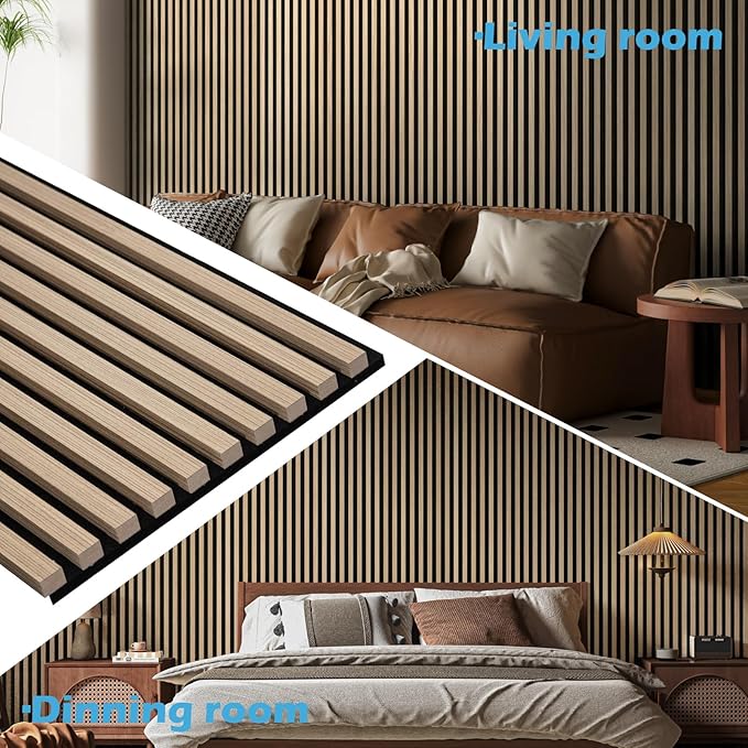 Art3d 2-Pack 108" x 12" Acoustic Wood Panels - Image 3