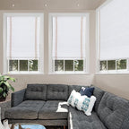 Cordless Roman Shades for Windows, Fabric Insulated Thermal Roman Blinds for - Image 2