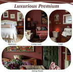 Dimoon 236"x17.7" Peel and Stick Wallpaper Dark Red Contact Paper - Image 4