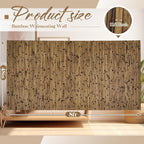Juexica 2 Pcs Natural Bamboo Wall Panel - Image 2