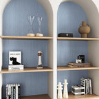 CRE8TIVE Large Size 24"x354" Light Blue Grasscloth Peel and Stick Wallpaper - Image 5