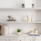 FunStick Off White Grasscloth Peel and Stick Wallpaper Textured Grass Cloth - Image 4