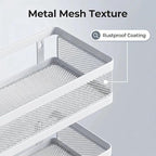 PUSDON Mesh Shower Caddy Wall Mount, Heavy Duty Adhesive Bathroom Shelf - Image 9