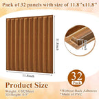 Nuanchu 32 Pcs 3D Wall Panels for Interior Wall Decor, 32 Sq. ft Coverage - Image 2