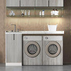 Light Wood Contact Paper for Cabinets Wood Grain Vinyl Wrap Grey Wood Wallpaper - Image 8