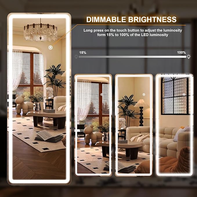 Easly 21"x56" Rectangular Full Length Mirror - Image 6