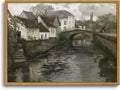 OIQArtOIQ Vintage Landscape Canvas Wall Art Framed Natural Scenery Painting by OIQArtOIQ