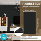 EVERECO 6 Pack Large Acoustic Panels, 47.2×23.6×0.4 inches, Soundproof Panels - Image 3