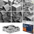 BUBOS 6 Pack Self-Adhesive Acoustic Wall Panels, 70.8" x 47.2" Sound Panels by BUBOS