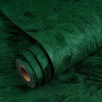 YENHOME Emerald Green Peel and Stick Wallpaper 17.7"X118" Green Wallpaper Stick by Yenhome