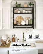Galood Over The Toilet Storage Bathroom Shelves Wall Mounted 3 Tier Space Saver - Image 7