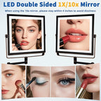 Ruacq Rechargeable Wall Mounted Makeup Mirror - Image 5