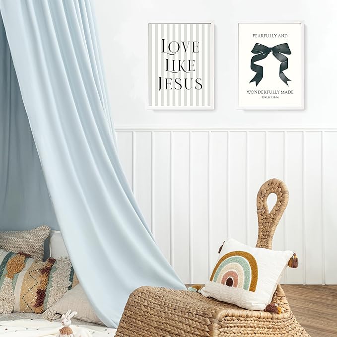 LARTSFRO Coquette Black Bow Jesus Wall Art Decor Posters, Inspirational Bible - Image 5