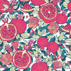 Floral Wallpaper Vintage Red Peel and Stick Wallpaper Self Adhesive Removable by LUKUUI