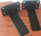 16 Pack - 5 inch Black Hidden L Shelf Bracket Iron Floating Shelf Brackets - Image 2