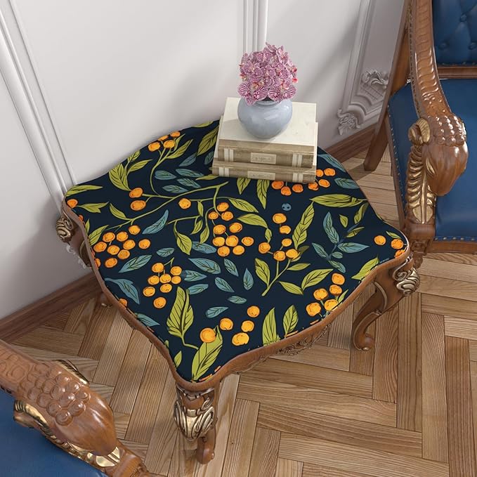 BOKEBEVE Blue Orange Green Wallpaper Peel and Stick Boho Leaves Floral Contact - Image 5