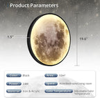 Dimmable Moon Wall Light 19.6 inch Wall Lights - Image 4
