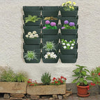 Vertical Wall Planter with 18 Pots, Hanging Garden Plant Flowerpot Holder - Image 9