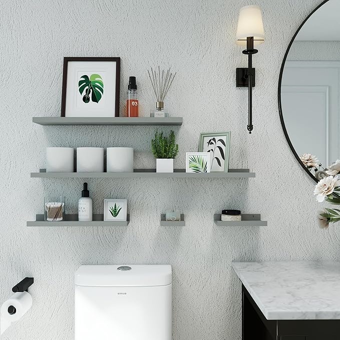 Floating Shelves for Wall Decor, Long Wall Mounted Storage Shelf for Bedroom - Image 4