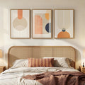 3 Piece Framed Abstract Boho Canvas Wall Art by MXART