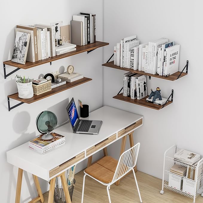 Heimlove 12 Inch Deep Floating Shelves - Image 2