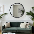Madison Park Round Mirror, Metal Frame Circle Mirror 36 inch, Wall Art Decor - Image 9