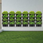 Vertical Wall Planter with 24 Pots, Hanging Garden Plant Flowerpot Holder - Image 5