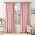 NICETOWN Blush Pink Velvet Curtains 96" Long by NICETOWN