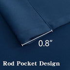 IGEMAEVE Blackout Curtains 72 Inch Length 2 Panels Set, Rod Pocket Energy - Image 3