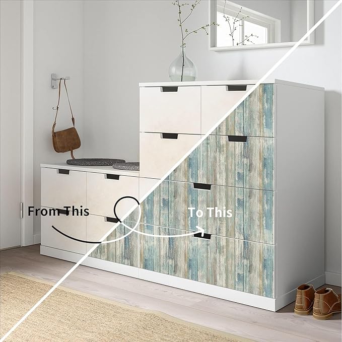 practicalWs Peel and Stick Wallpaper 17.71" x 590.5" Wood Wallpaper Wood - Image 2