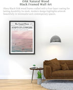 iHery Premium Natural Black OAK Wood 16x20in Surf’s Up Coastal Cowgirl Trendy - Image 2