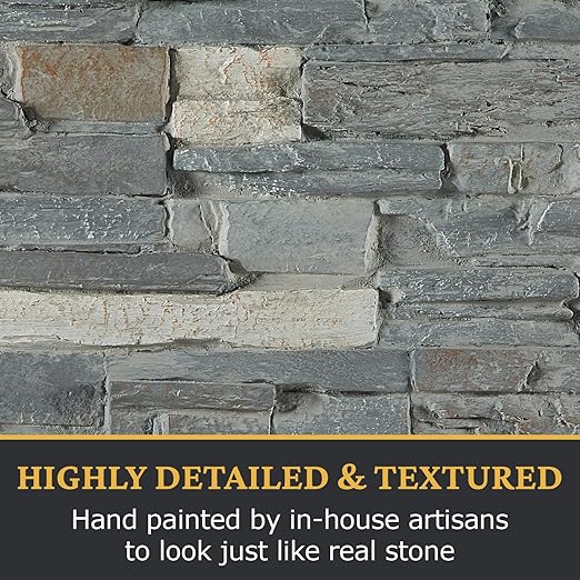 AZ Faux High-Density Polyurethane Faux Stone Interlocking Right Endcap - Image 6