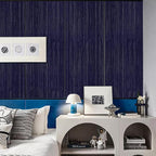 Navy Blue Grasscloth Peel and Stick Wallpaper Texture Contact Paper A Set of - Image 2