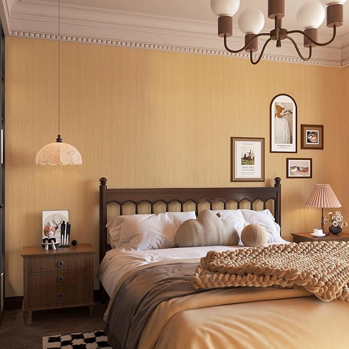 BOMENG Light Brown Wood Contact Paper Thick Oak Wood Wallpaper Peel and Stick - Image 2