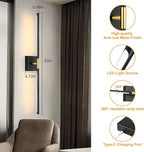 Morauroral 30 Inch Battery Operated Wall Sconces Set of Two, Dimmable Wall - Image 6