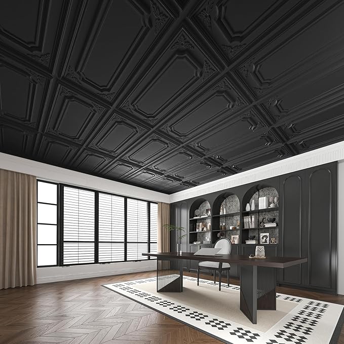 Art3dwallpanels 12 Pack Drop Ceiling Tiles, 2x4 Ft PVC Decorative 3D Wall Panel - Image 9