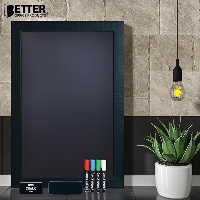 Magnetic Wall Chalkboard, Extra Large Size 20" x 30", Wood Frame, Chalkboard - Image 5