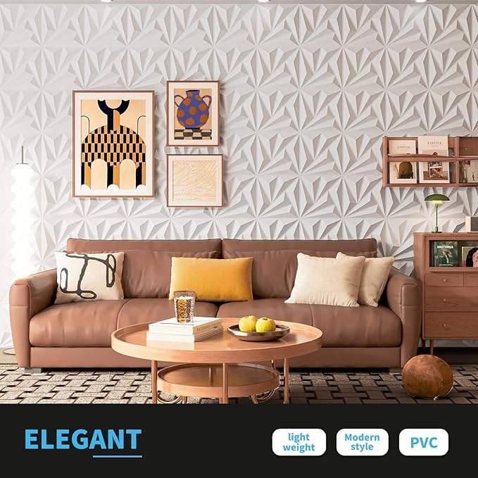 Art3d 100 Pack Decorative 3D Wall Panels, 97 Sq.feet PVC Interior Wall Décor - Image 6