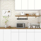 Theper Beige Striped Wall Paper Peel and Stick Wallpaper Modern 17.3"×787" Boho - Image 7