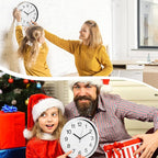 Inbagi 8 Pcs Wall Clock Large Silent Battery Operated Wall Clocks Modern Non - Image 4